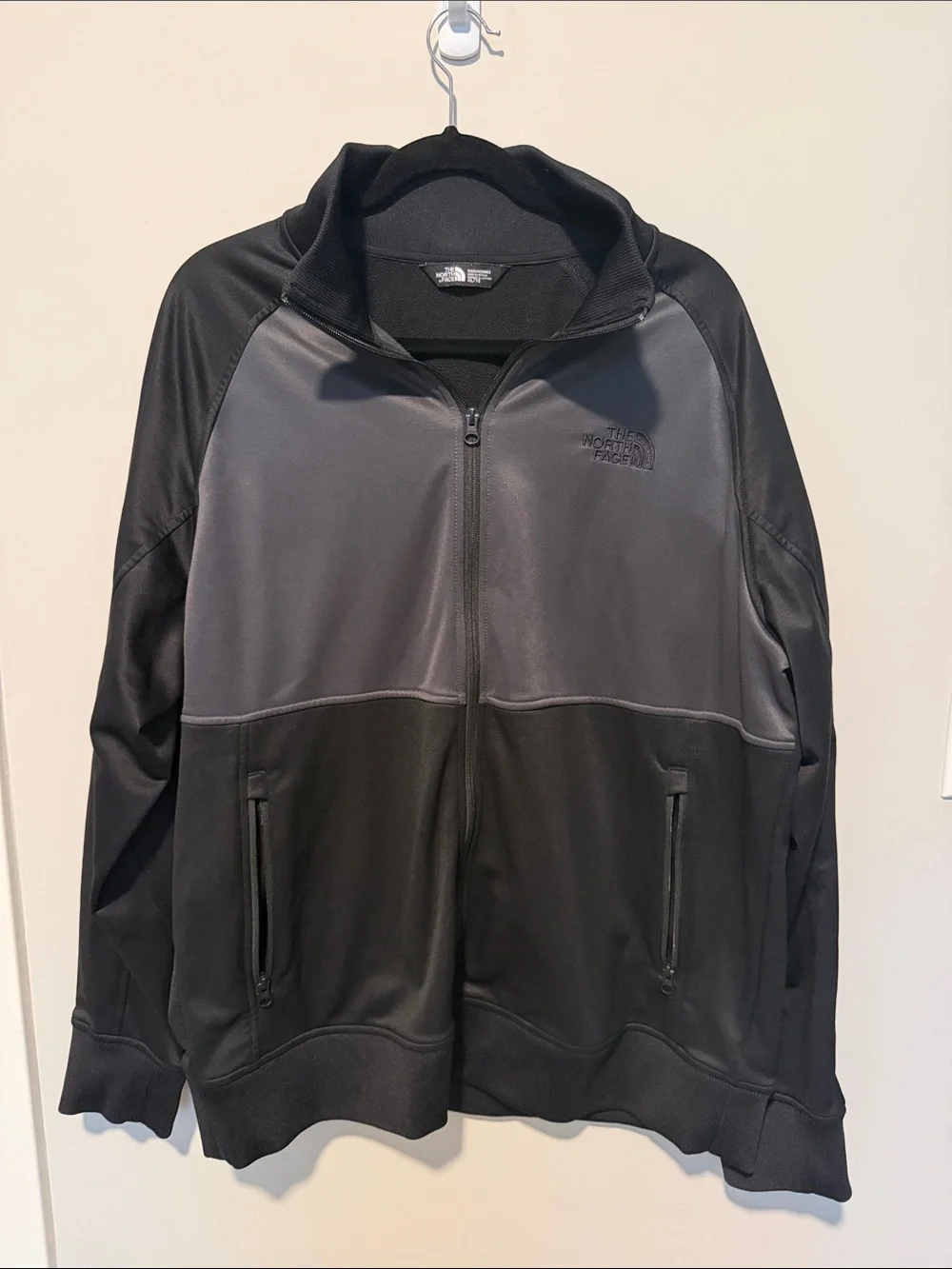 The North Face Men’s Black and Gray Performance Full-Zip Jacket -XL